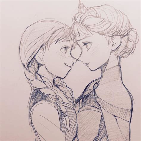 Elsa And Anna Frozen Drawn By A Ka Danbooru