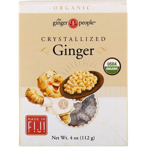 The Ginger People Organic Crystallized Ginger 4 Oz 112 G Iherb