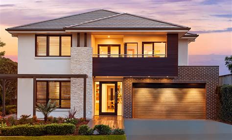 Saxonvale Contemporary Two Storey Home Mcdonald Jones Homes