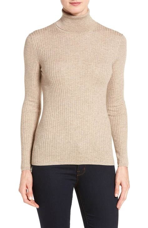 Classiques Entier® Ribbed Turtleneck Sweater Regular And Petite Nordstrom