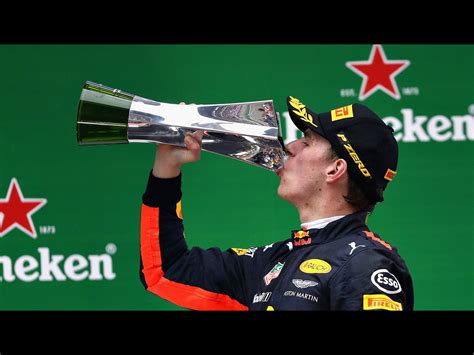 Fia formula one world championship. GP Shanghai China 9th of April 2017. Max with his 3rd ...
