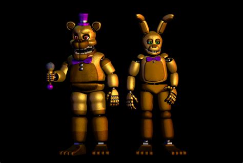 Comics or asks featuring spring, fredbear, and/or plushtrap. Fredbear and Springbonnie | Info in comments ...