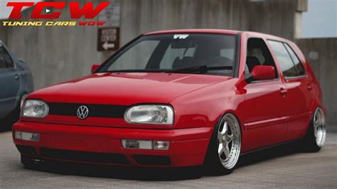 Clean Red Vw Golf Mk3 Gti On Bbs Rs Rims Project By Danny Youtube