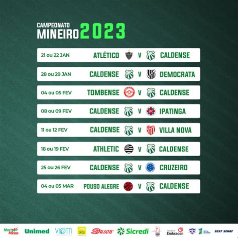 Fmf Divulga Tabela B Sica Do Campeonato Mineiro