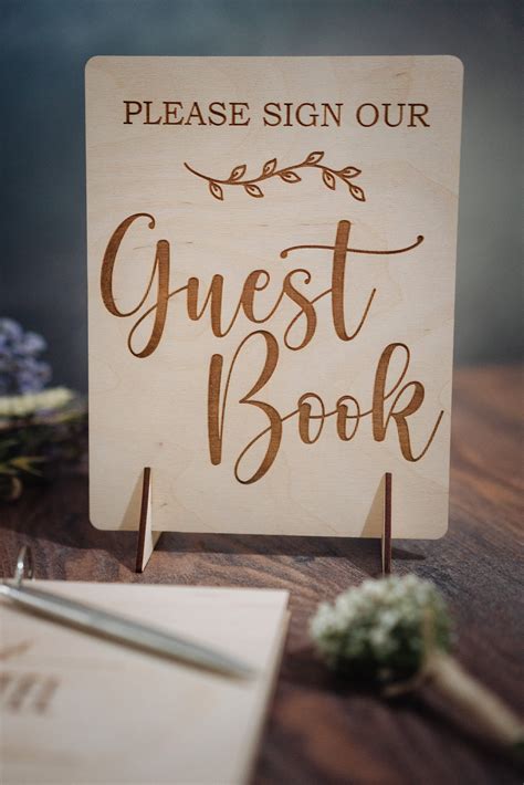 Guestbook Sign Please Sign Our Guestbook Sign Wedding Etsy