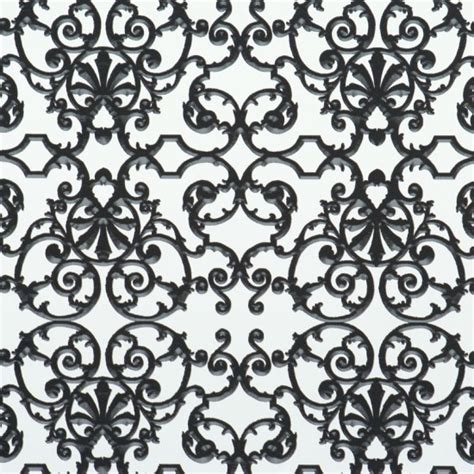 Ornamental Black And White Wallpaper Contemporary