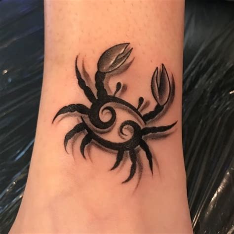 Though the symbol or glyph of cancer zodiac sign looks like number 69 on its side, it is an abstract depiction of the crab's rounded shape and two big claws. 91 Cancer Tattoos That Everything You Need to Know - Body ...