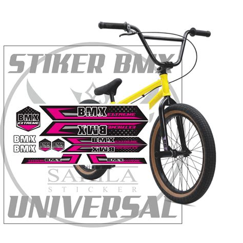 Bmx Bike Stickers Bmx Extreme 02 Variations Bmx 13 Bmx Bike