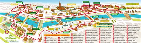 Seville Attractions Map Pdf Free Printable Tourist Map Seville
