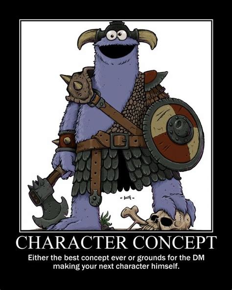 Cookie Monster Barbarian For The Win Character Concept Dnd Funny