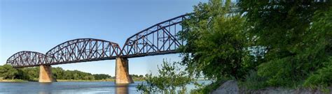 Industrial History Bnsfbnnp Bridge Over Missouri River At Bismarck Nd