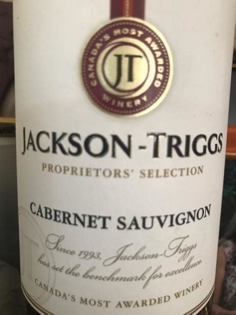 2016 Jackson Triggs Cabernet Sauvignon Proprietors Selection Mixed