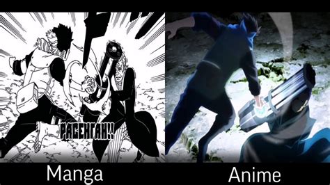 Boruto Anime Vs Manga Comparison Boruto Naruto Next Generations Youtube