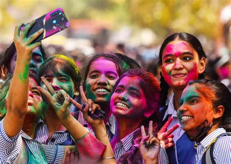 Colourful Pics Of Holi Celebration From Across India The Times Of India
