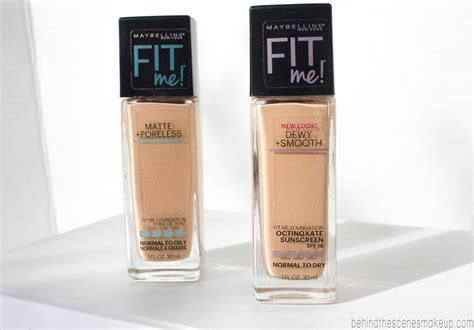 Maybelline Fit Me Foundation Review Dewy Smooth Matte Poreless