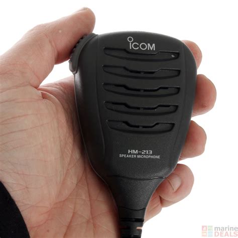 Buy Icom Hm 213 Waterproof Floating Speaker Microphone Online At Marine