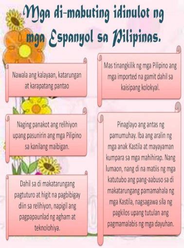 Epekto Ng Pananakop Ng Kastila Sa Pilipinas Sapinasblog