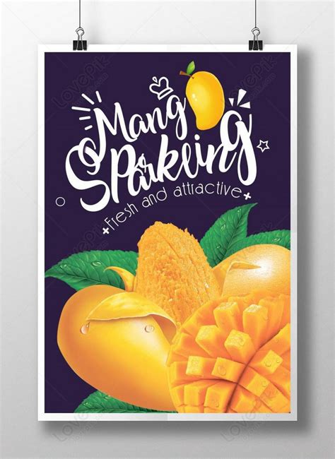 simple and fresh mango poster design template image picture free download 450019786