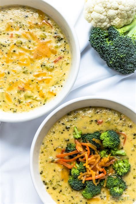 Low Carb Broccoli Cheese Soup Recipe Healthy Diet With Creamy Flavor