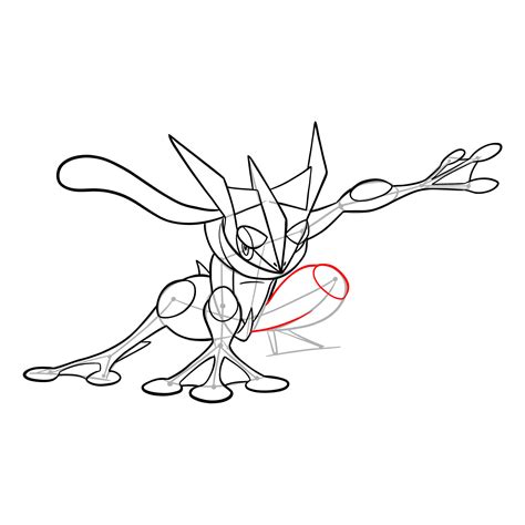 How To Draw Greninja Pokemon Sketchok Easy Drawing Guides