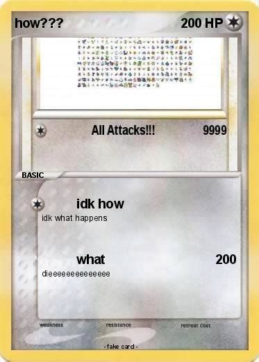 Pokémon How 187 187 Idk How My Pokemon Card