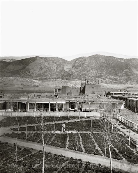 Vintagesantafe View Of The Santa Fe Plaza And Cathedral Before