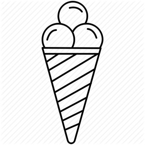 Download High Quality Ice Cream Cone Clip Art Outline Transparent Png