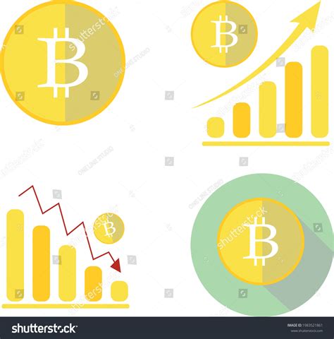 Vector Bitcoin Symbols Bitcoin Diagram Bitcoin Stock Vector Royalty