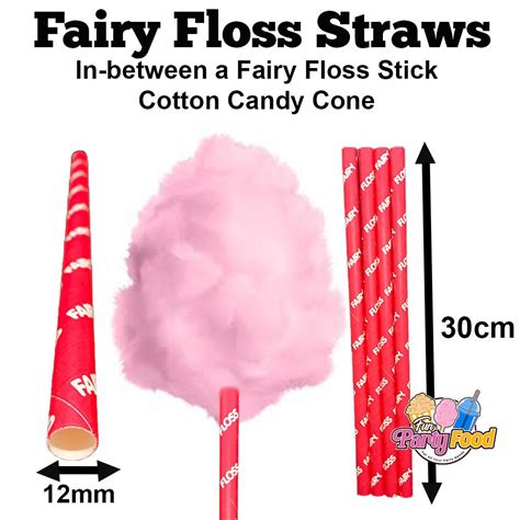 Fairy Floss Straws For All Types Of Fairy Floss Machines Fun Party Food