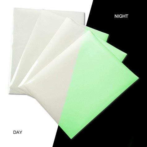A4 Glow In The Dark Photoluminescent Printing Paper 5 Sheets Etsy
