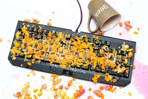 Razers Spill Resistant Keyboard Can Survive Doritos And Mountain Dew