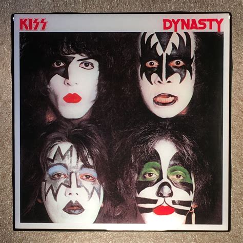 Kiss Dynasty Coaster Custom Ceramic Tile Album Art Kiss Rock Bands Kiss Songs