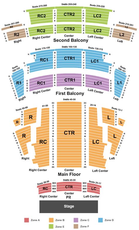 Pantages Theater Interactive Seating Chart Elcho Table