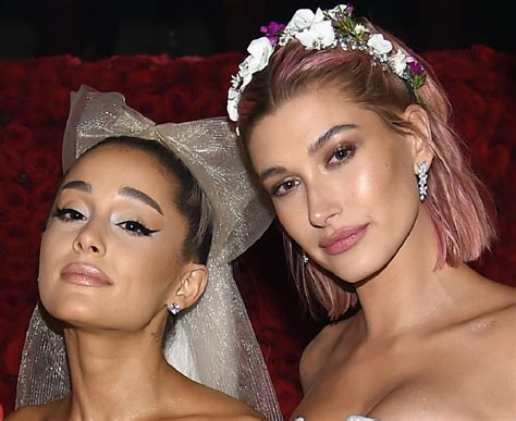 are ariana grande and hailey bieber friends