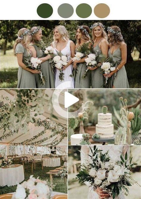Fall Wedding Color Schemes—sage Green Rustic Weddings Wedding