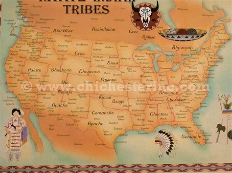 Trading Post Postcards Or Native Tribe Maps Or Native
