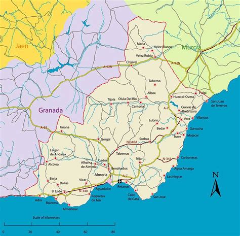 Lista 95 Foto Mapa De La Provincia De Almeria Y Sus Pueblos Cena Hermosa
