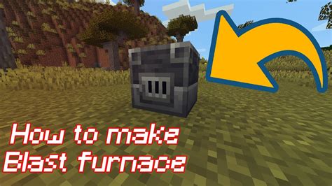 How To Make Blast Furnace Minecraft Tutorial Youtube