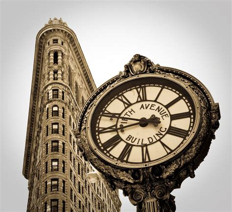 My Tourist Shot Old Clocks Flatiron Building Nyc Tick Tock Clock