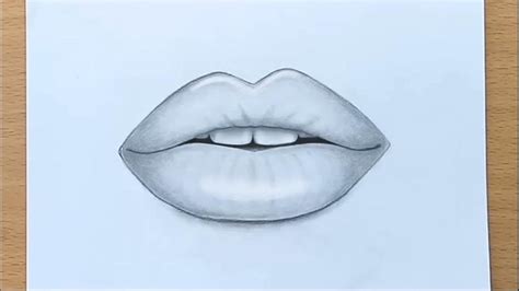How To Draw Lips By Pencil Step By Step Lips Drawing Draw Realistic