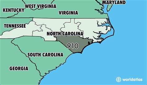 North Carolina Area Code Map Maps For You Gambaran