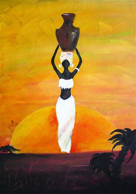 African Woman Art By Ingrida African Art Paintings African Paintings