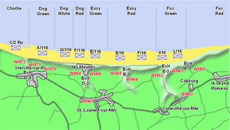 D Day Omaha Beach Map Beach