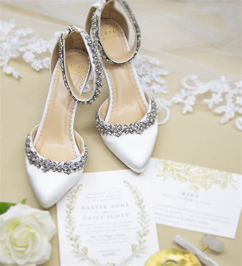 Milly Ivory Comfortable Wedding Heels Bridal Heels Ivory Bridal Shoes