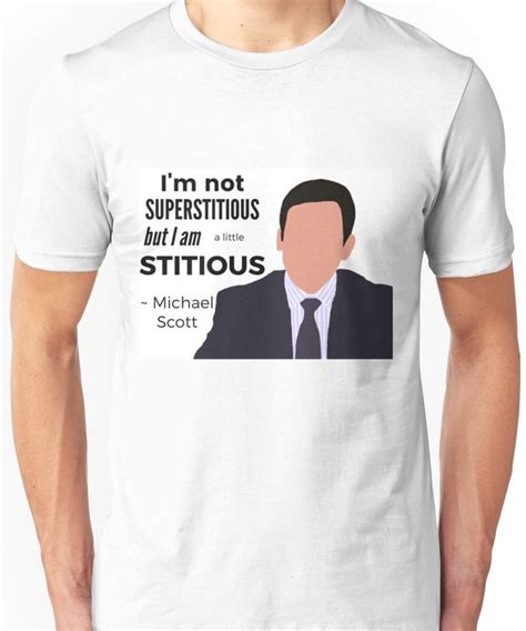 Superstitious Michael Scott The Office Us Essential T Shirt