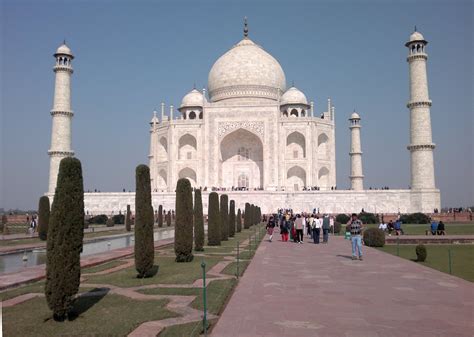 India Tourism Taj Mahal In Full Moon Night Agra World Heritage Sites