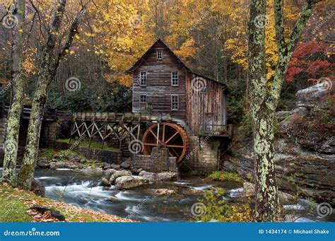 Autumn At The Grist Mill Stock Photo Image Of Grist Beautiful 1434174