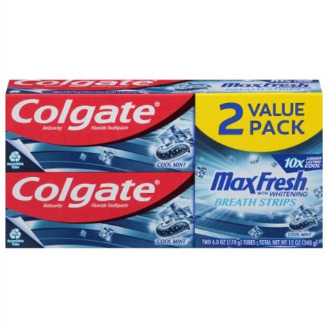 Colgate Max Fresh Cool Mint Whitening Toothpaste Value Twin Pack 2 Ct