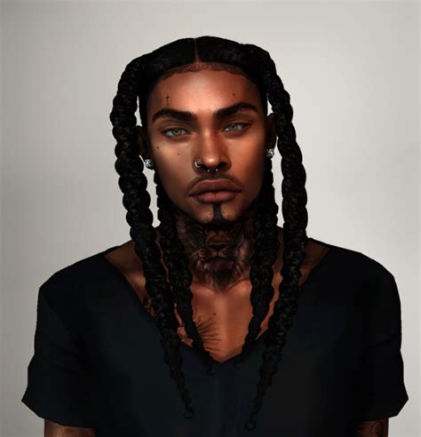 𝑁𝑎𝑒𝑡𝘩𝑎𝑛𝑦𝑙 Sims Hair Sims 4 Hair Male Sims 4 Afro Hair Male
