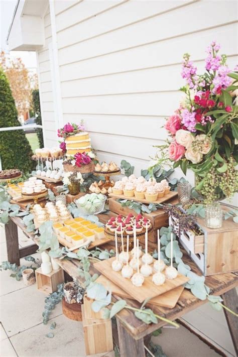Try This 50 Great Ideas For Rustic Food Display Beauty Of Wedding